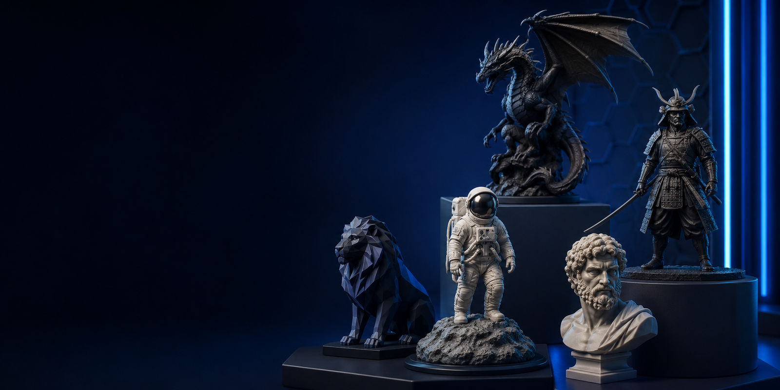 TRIO3D dekoratif ve koleksiyonluk figürler